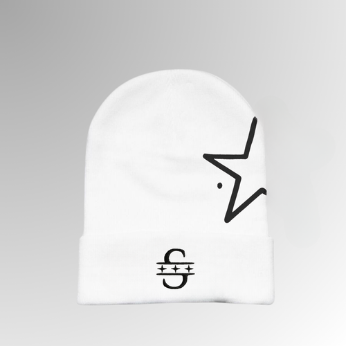 Stars on the Street "In the Stars" Graffiti Beanie In White