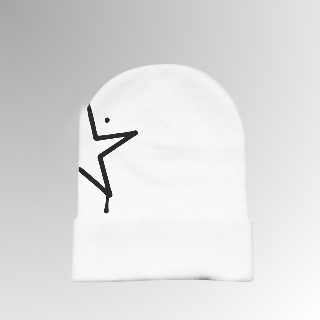 Stars on the Street "In the Stars" Graffiti Beanie In White