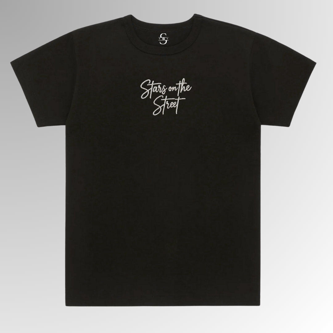 Stars on the Street " Always Hustlin' " Graphic Tee In Black