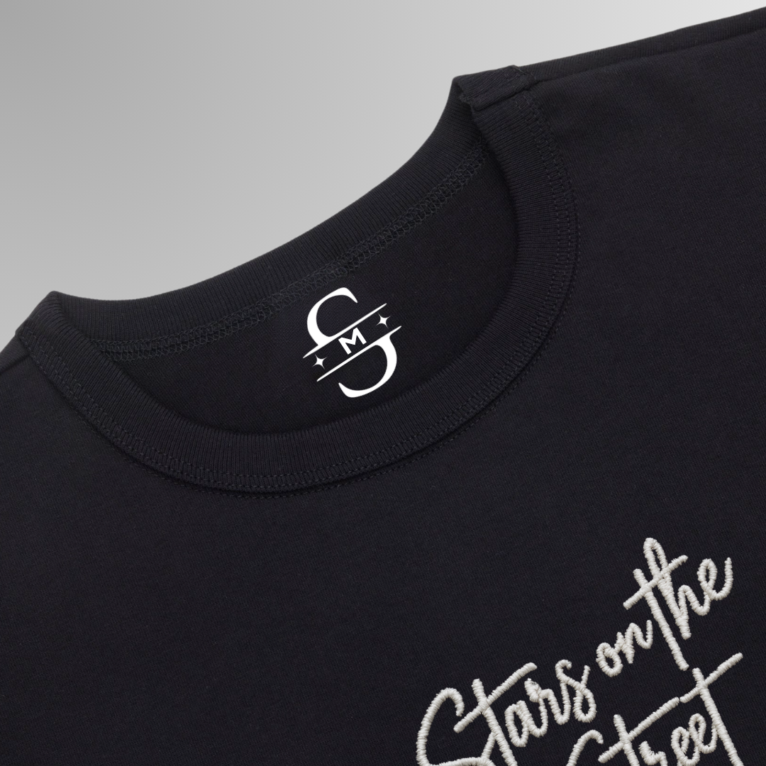 Stars on the Street " Always Hustlin' " Graphic Tee In Black