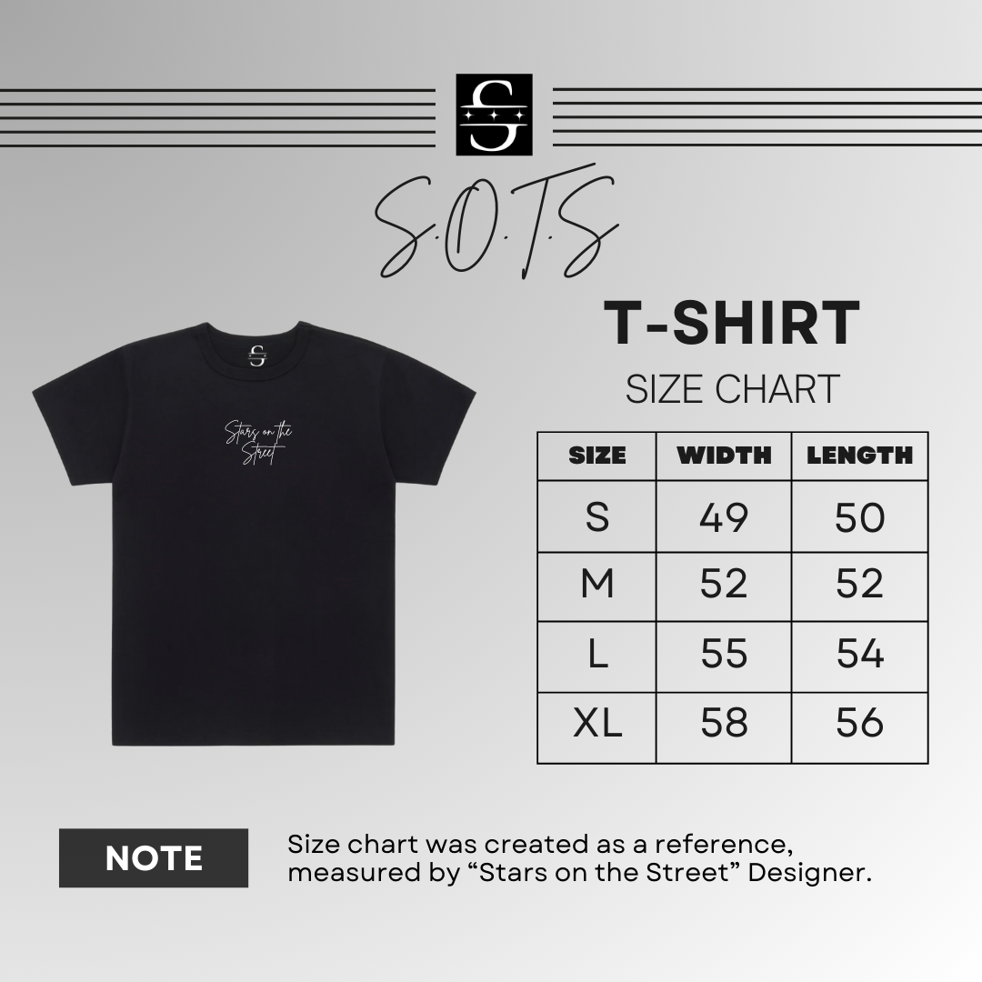Stars on the Street " Always Hustlin' " Graphic Tee In Black